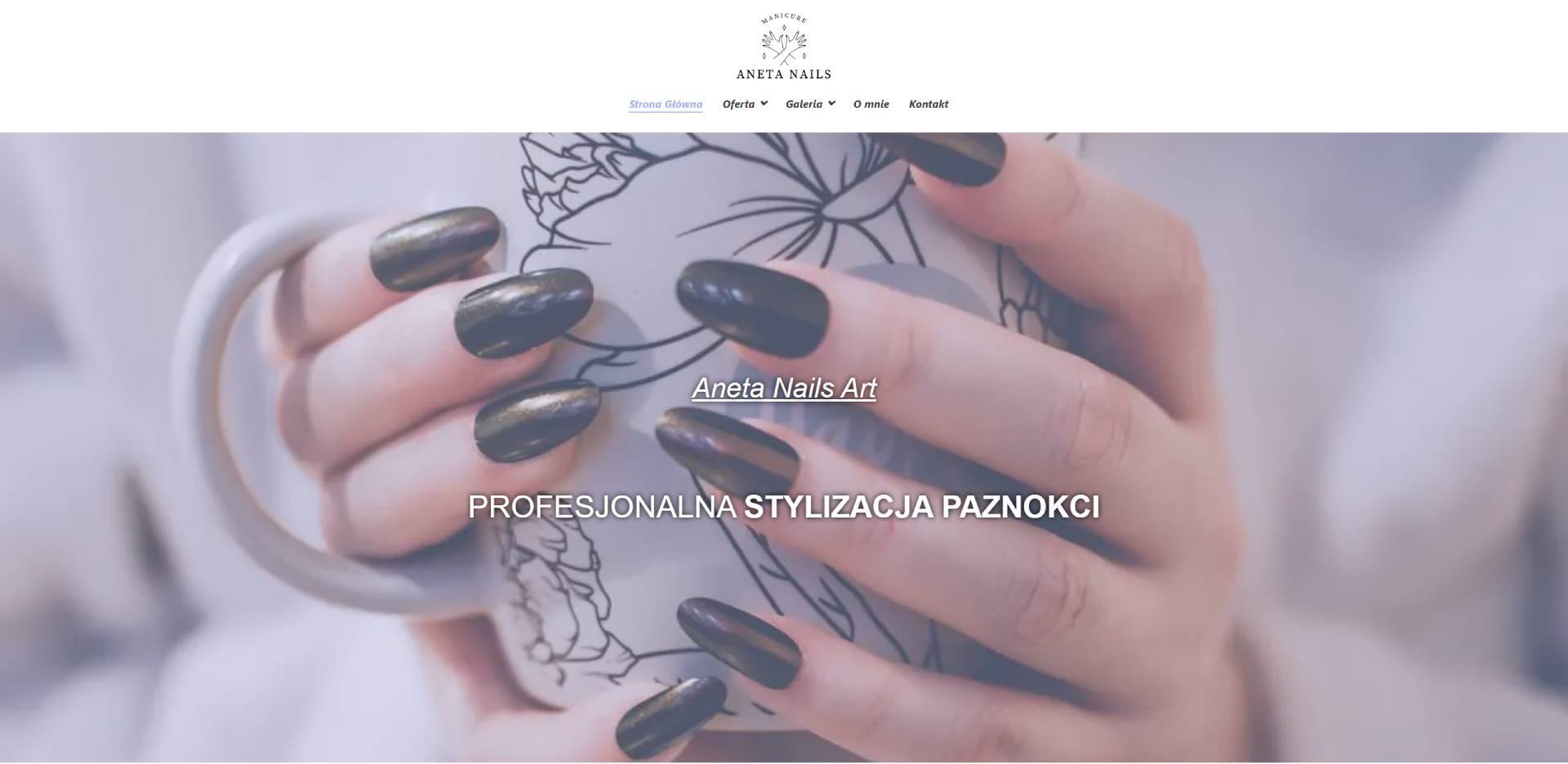 Projekt Aneta Nails - Studio stylizacji paznokci - anetanails.pl - Portfolio
